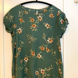 Joie Silk Floral Short-sleeve Blouse